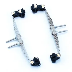 2pcs RC Truck Metal Front/rear Spring Suspension Steel Plate Shock Absorber for 1/14 Tamiya SCANIA 770S VOLVO BENZ LESU Car
