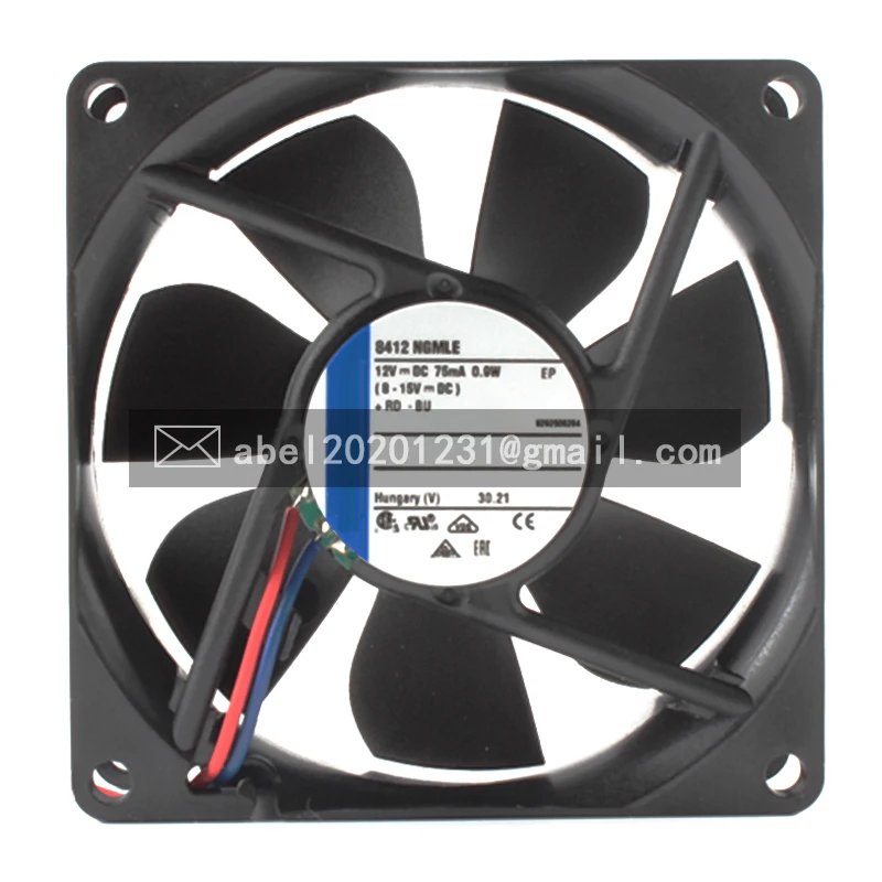 

BRAND NEW 8412NGMLE 8412 NGMLE DC 12V ORIGINAL COOLING FAN COOLER 80 x 80 x 25 mm