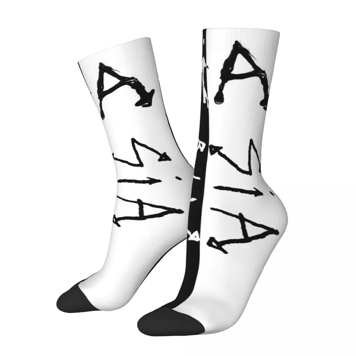 SIA-Chaussettes de cyclisme unisexes, impression 3D, motif heureux, style de rue, sans marque