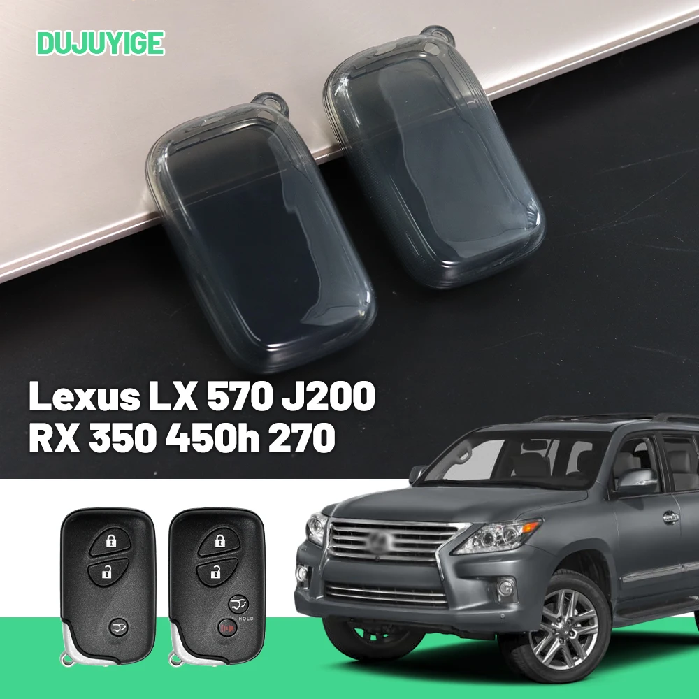 

Clear TPU Car Key Case For Lexus LX 570 J200 RX 350 450h 270 GX 460 J150 Key Fob Cover Protector Shell Auto Accessories
