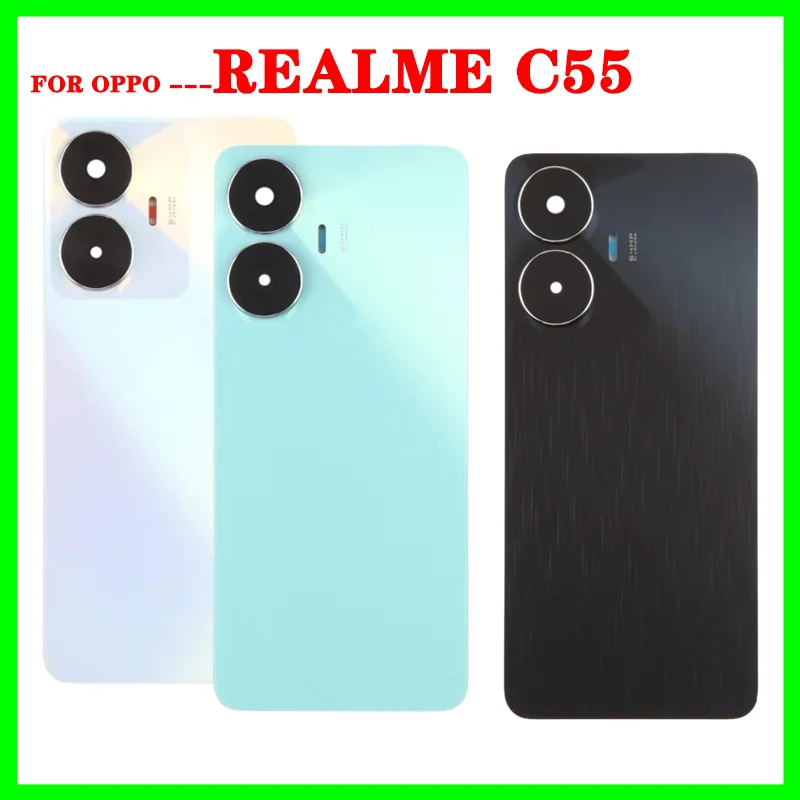 Housing Back Cover For Realme C55 middle Front frame Bezel Battery Cover