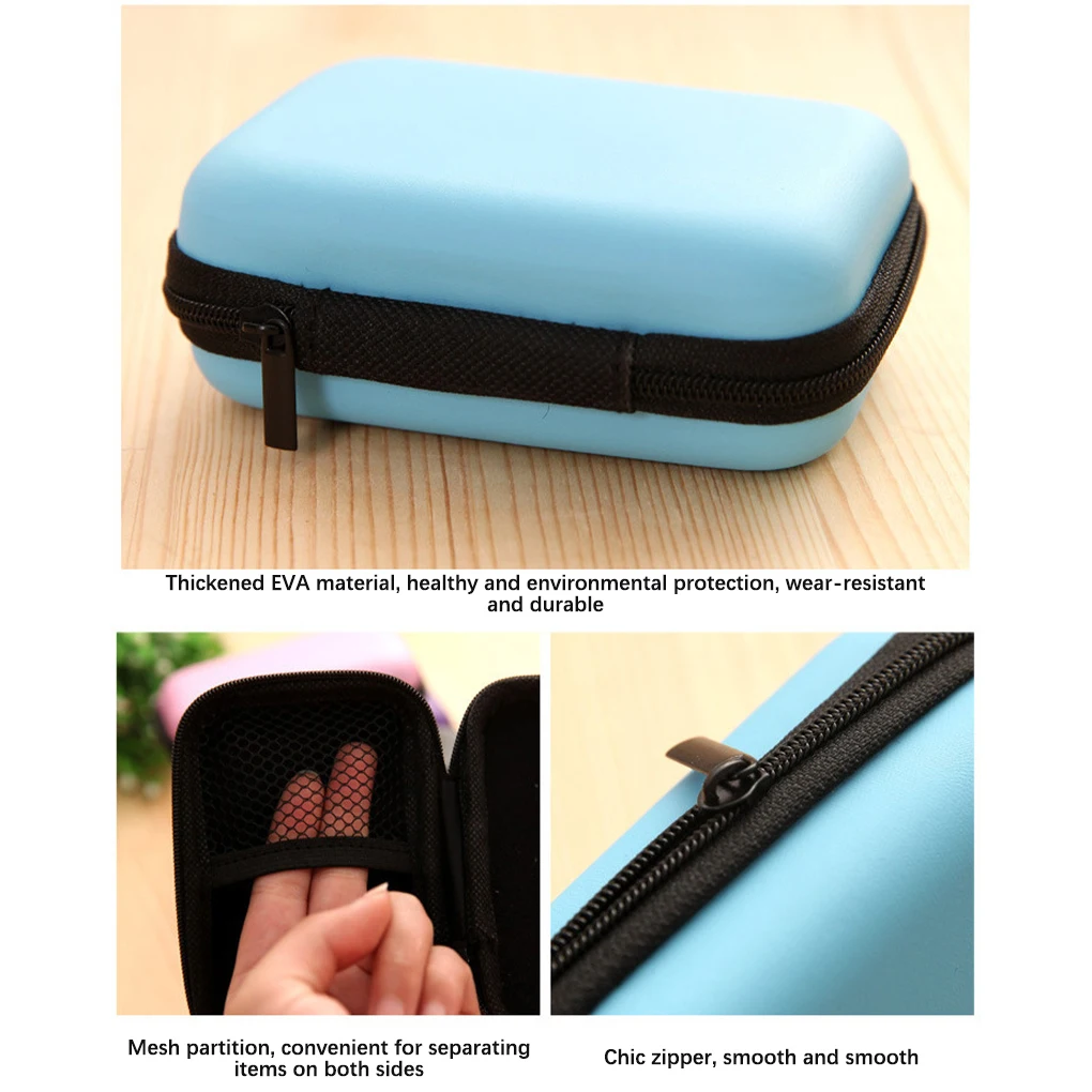 Earphone Cases Mini Hard Portable Bags Card Phone Case Organizing