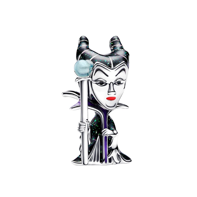 Gioielli in argento sterling 925 Disney Villians Collezione completa Set Cruella De Vil Fascino malefica adatto al braccialetto originale Pandora