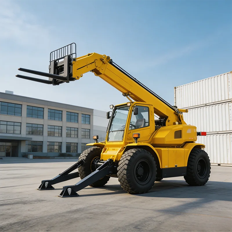 Electric Telehandler Zero Emission with Lithium Battery and 4 Meter Lift for Cold Storage and Food Processing