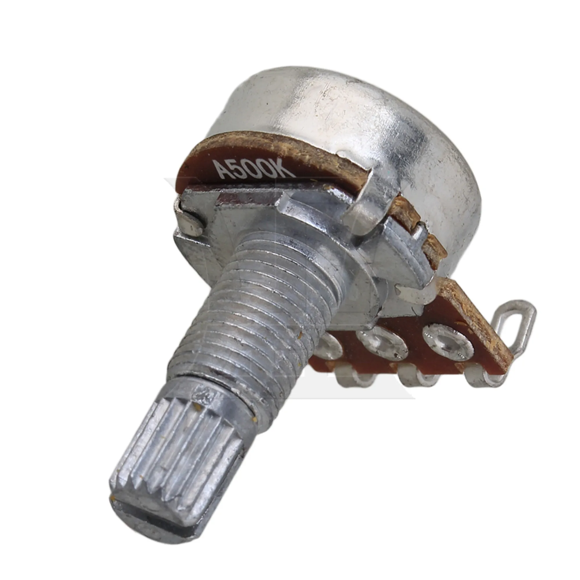 

Yibuy 1pc Electric Guitar Volume Potentiometer 6 x 18 Mm Long Axis A500K Chrome for Tone Adjustment Electric Guitar Accessories
