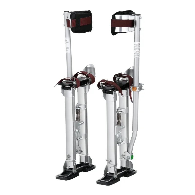 Drywall Stilts 18''-30''/36''-50'' Adjustable Aluminum Tool Stilts with Protective Knee Pads Non-Slip Work Stilts