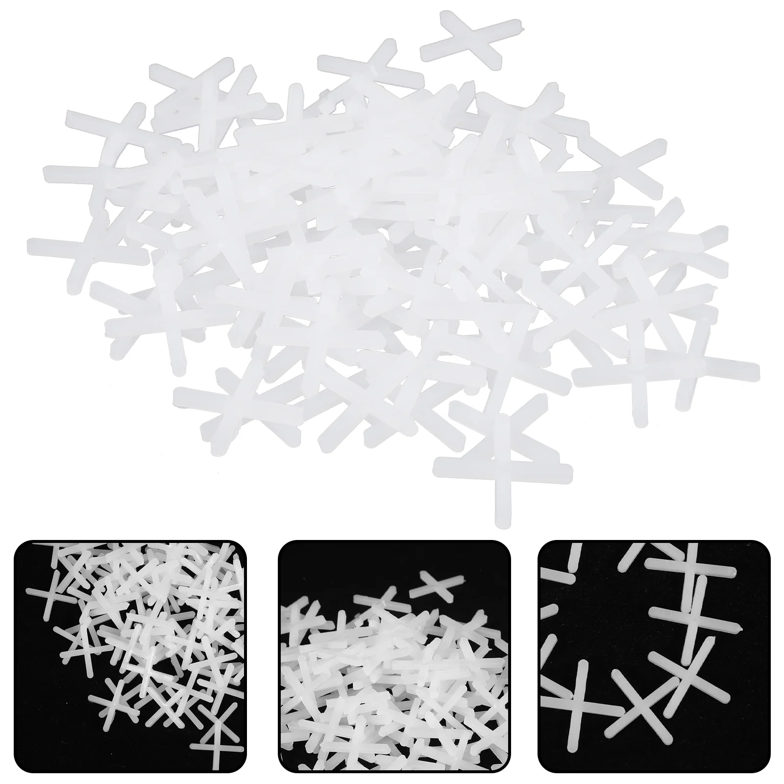 

1000 Pcs Tile Buckle Pool Grout Spacers Porcelain Laying Tools Grouting Cross Deck Leveling System 2mm Plastic Floor Ceramic