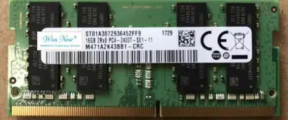 

For 16G 2RX8 PC4-2400T-SE1-11 M471A2K43BB1-CRC Notebook