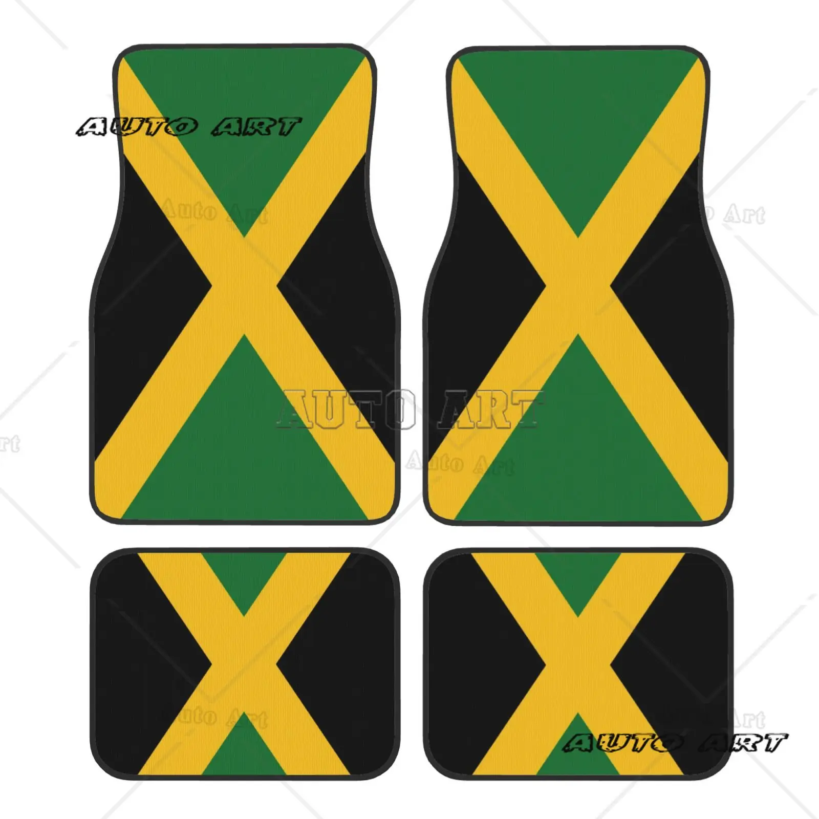 

Набор из 4 автомобильных ковриков с флагом Ямайки, подходит для всех сезонов, всех автомобилей и обоих мужчин и женщин