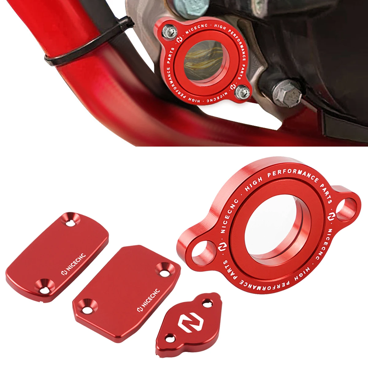 

Front Rear Brake Clutch Reservoir Cap & Transparent Oil Filter Cap Guard For Beta RR 350 RR 390 RR 430 RR 480 2015-2024 2023