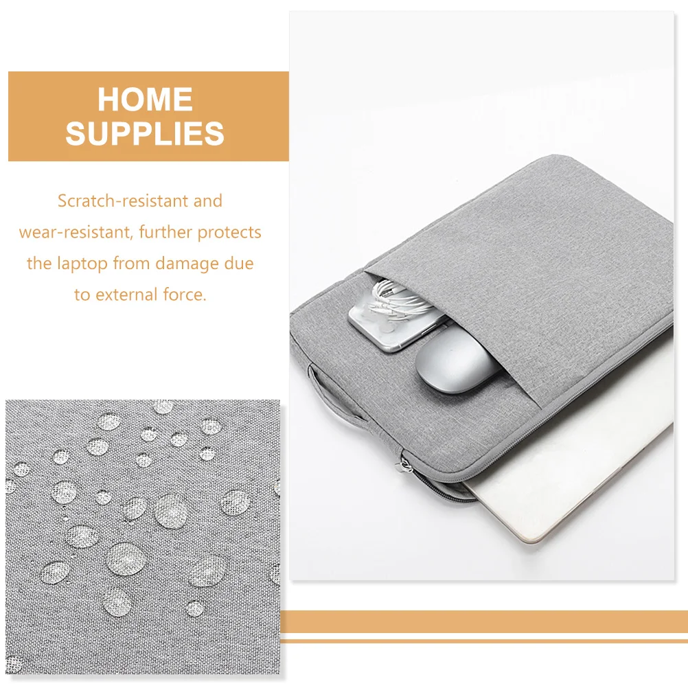 

Laptop Bag 14 Inch Portable Computer Bag For Business Student Scratch-Resistant Tablet Storage Pouch Travel Organizer