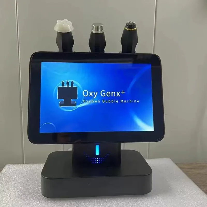 Professioneel 3-in-1 gezichtsverzorgingsapparaat Schoonheid Gezichtsmachine Huidverjonging Gezicht Spa Bubble Handvat RF Ultrasoon handvat