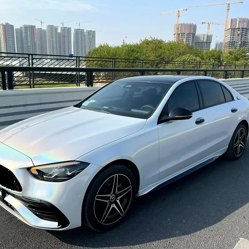 1.52x18m PET Colorful Laser Chameleon Car Wrap Vinyl Color Shift Full Body Self Adhesive Bubble Free Air Release Film