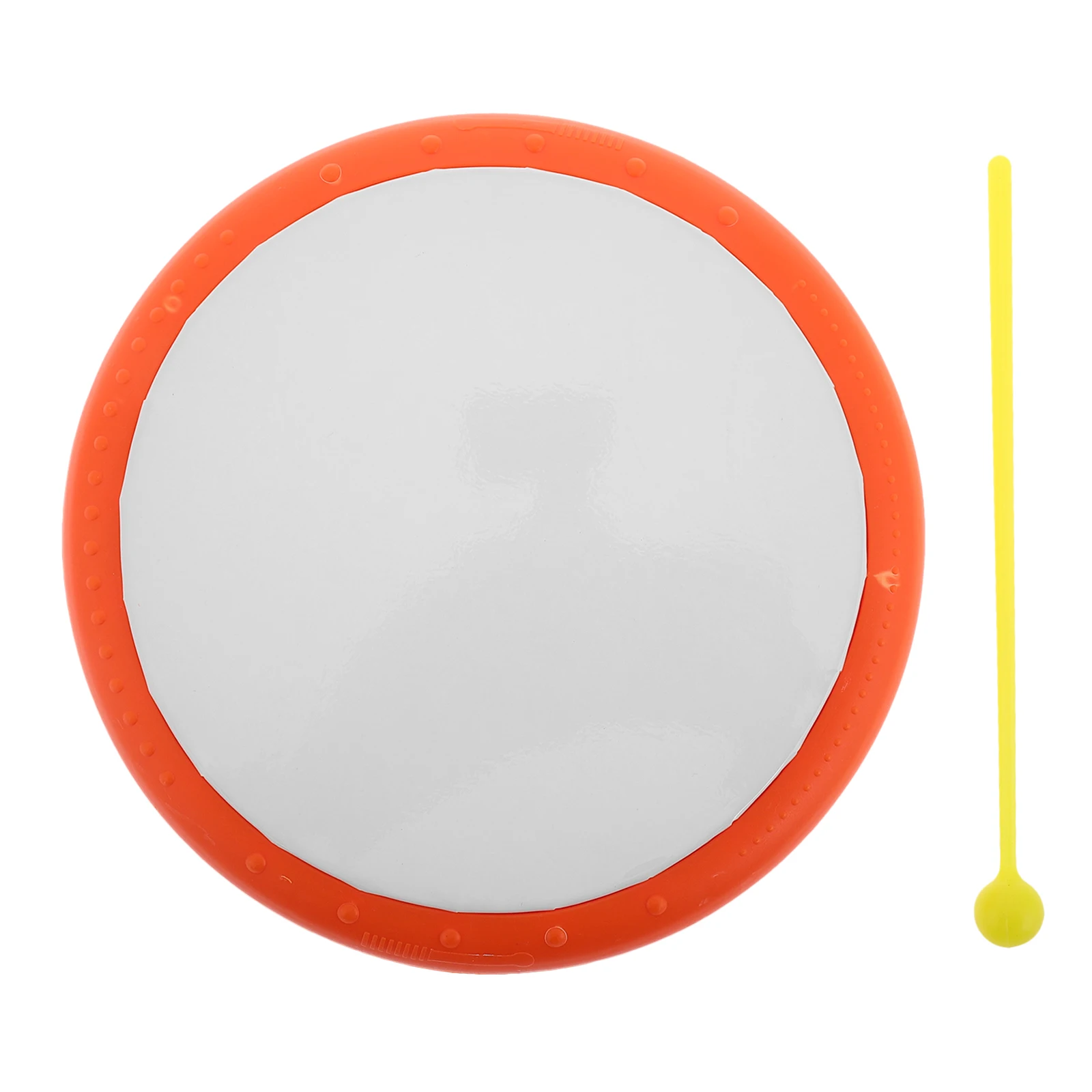 

Children's Hand 6-Inch Orange Plastic Kids Mini Toy Musical Instruments Toddler Drum Preschool Educational Tool Baby Drum