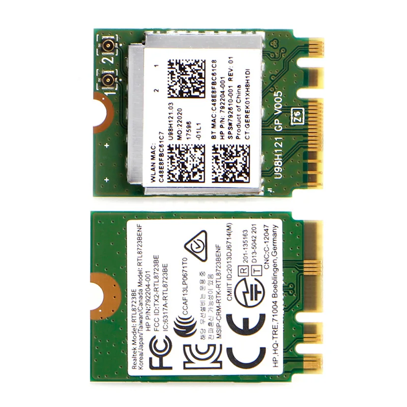 

R9JA Mini Беспроводной Wi-Fi RTL8723BE 792204-001 карта NGFF интерфейс для HP DELL Asus