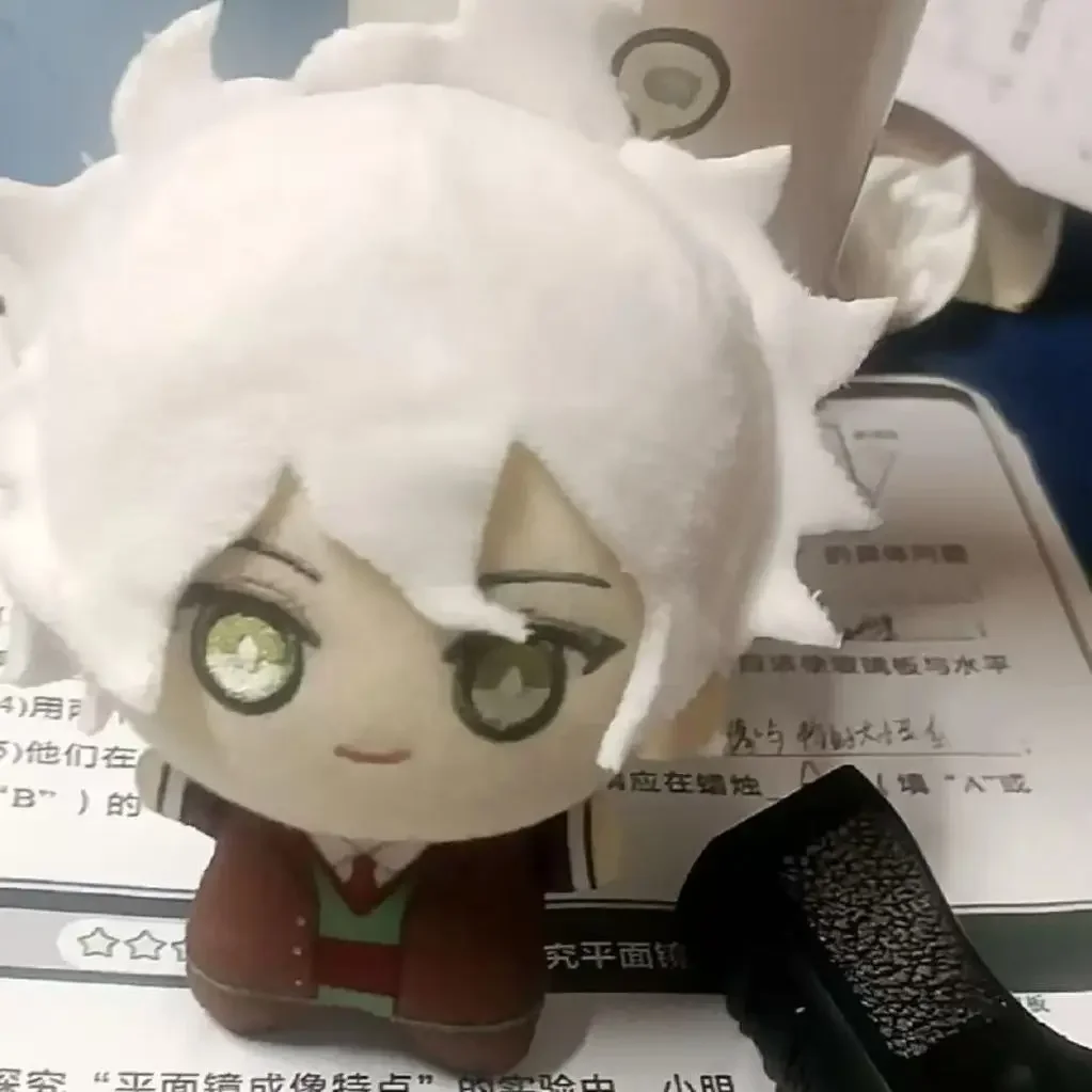 10 Cm Gevulde Pluche Leuke Nagito Komaeda Anime Spel Pop Zeester Pluche Pop Zeester Lichaam Hanger Cosplay Anime Sleutelhanger speelgoed