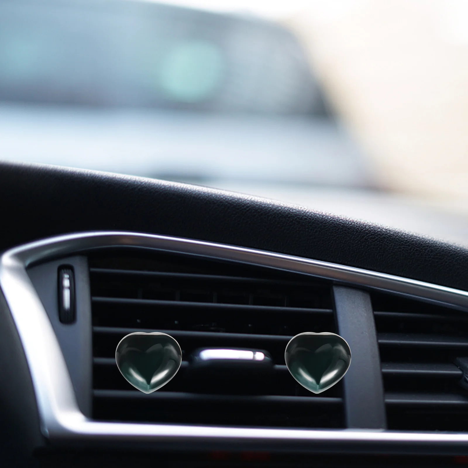 

Heart Shape Agate Car Vent Clip Decor Crystal Car Charm for Auto Vehicle Air Vent Clip Decoration Interior Accessories