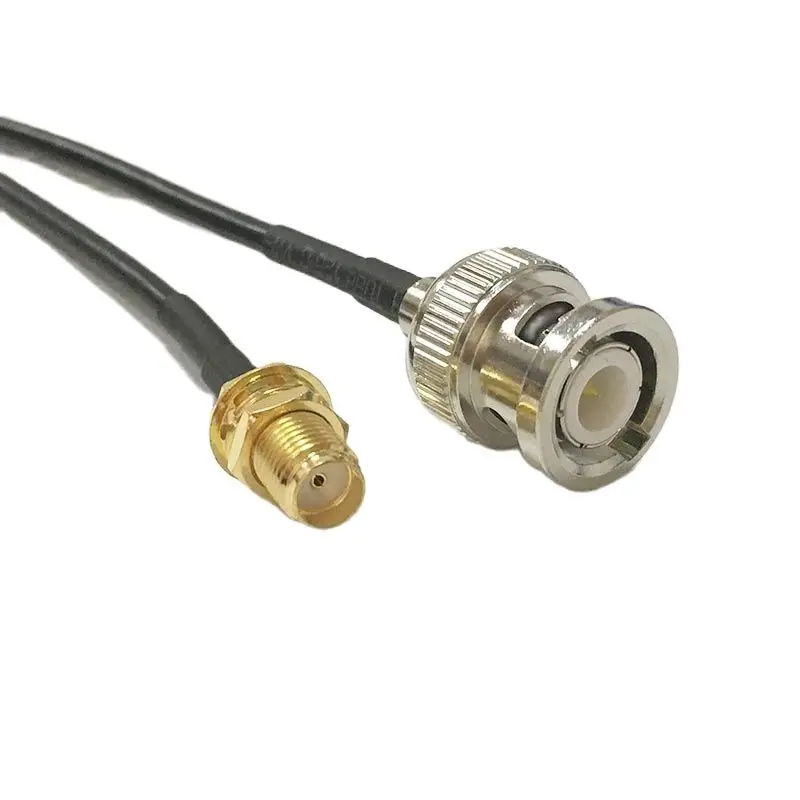 

New Modem Coaxial Cable SMA Female Jack Nut Switch BNC Male Plug Connector RG174 Pigtail Adapter 20CM 8" Wholesale