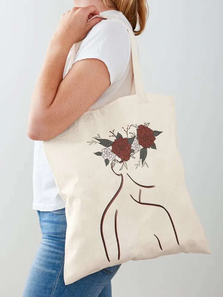 

Hawaiian Haku Lei Line Art Tote Bag tote bag screen Gift bags Fabric bag bags for women