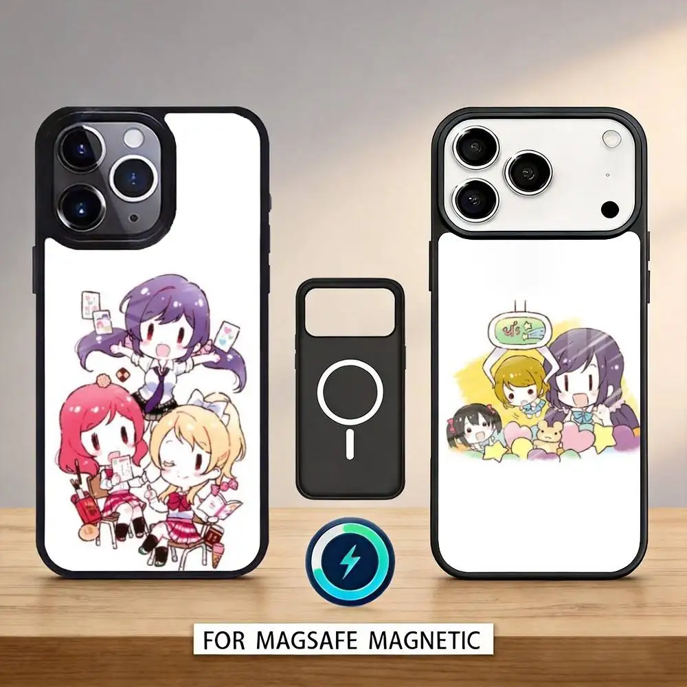 

Love Live School ldol Diary Phone Case Magnetic For iPhone17 16 15 14 13 12 Pro Max For Magsafe Wireless Charging Cover