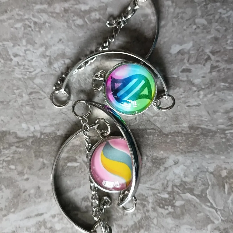 

Брелок для ключей Pokémon Mega Stone: креативный, универсальный, изысканный, модный, трендовый, мультяшный, новый, из сплава