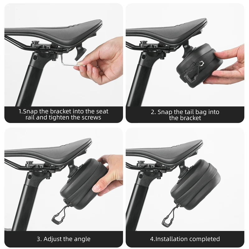 Waterproof Bike Tail Bag Hard Shell Quick Release MTB Road Bicycle Saddle Bag Tool Storage Cycling Accessories - Image 6