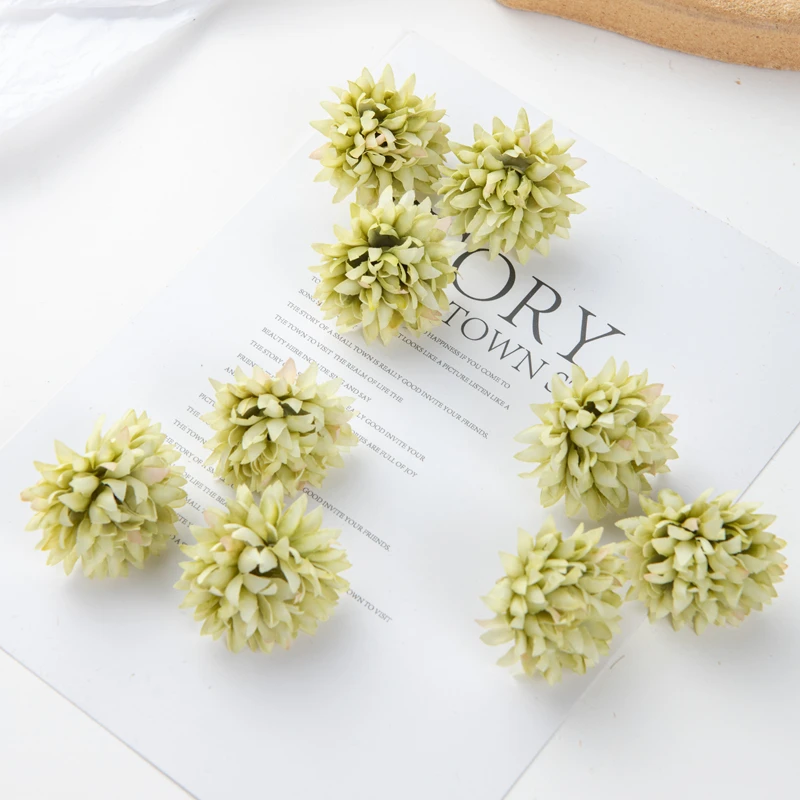50PC Künstliche Blumen Sammelalbum Diy Geschenk Pralinenschachtel Hochzeit Garten Rosenbogen Weihnachtsdekorationen für Zuhause Gefälschte Seide Nelke – Detail 17