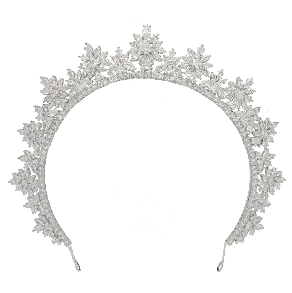Luxury Bride Crown For Wedding Hair Jewelry Headpieces Crystal Bridal Tiaras Crowns For Quinceanera Women Girl Prom Headdress
