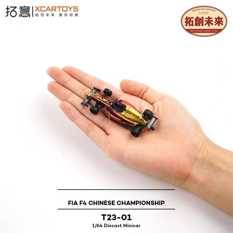 XCARTOYS 1/64 T23-01 F4 Formula Demonstration Car Alloy Car Static Model Mini Vehicles Adult Collectibles Birthday Gifts