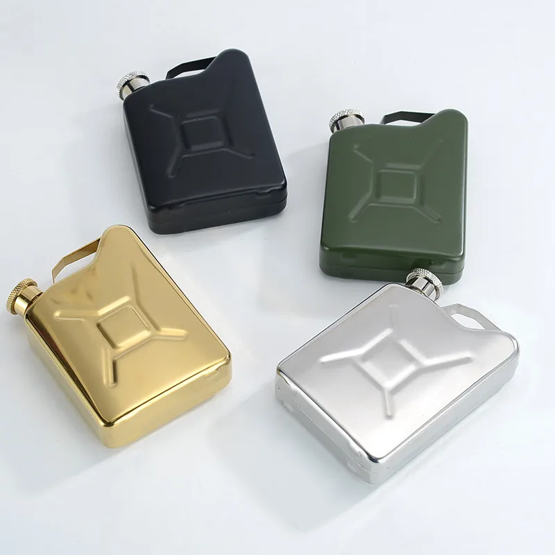 5oz Barrel Hip Flask Portable 304 Stainless Steel Hip Flask for Whiskey Alcohol Liquor Flask