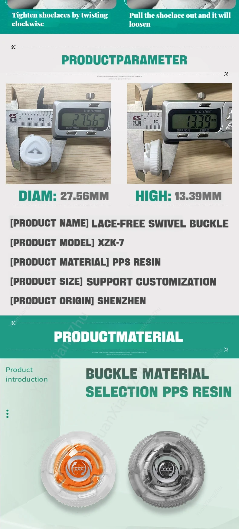 1 Paar automatische Schnürsenkel für Sneaker, mit drehbarer Schnalle, ohne Schnürsenkel, für Erwachsene und Kinder, bequeme Schnürsenkel ohne Schnürung, Schuhzubehör, Neu. – Detail 3