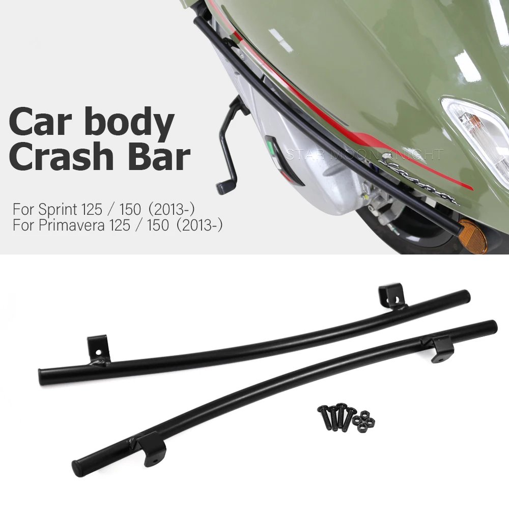 Motorcycle Accessories For Vespa Primavera Sprint 125 150 (2013-) Front Fender Anti-collision Bar Body Sides Crash Bar