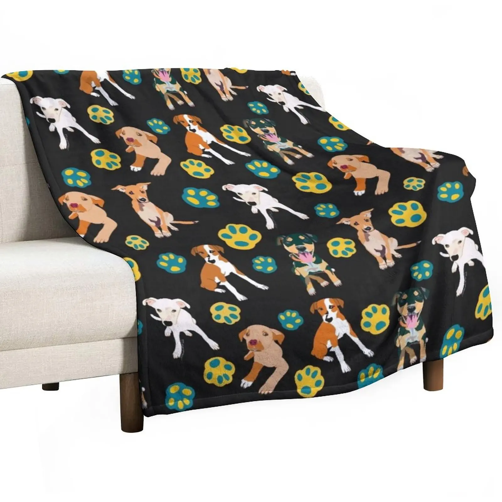 

Potcake Mania Throw Blanket Sofa Quilt Bed linens