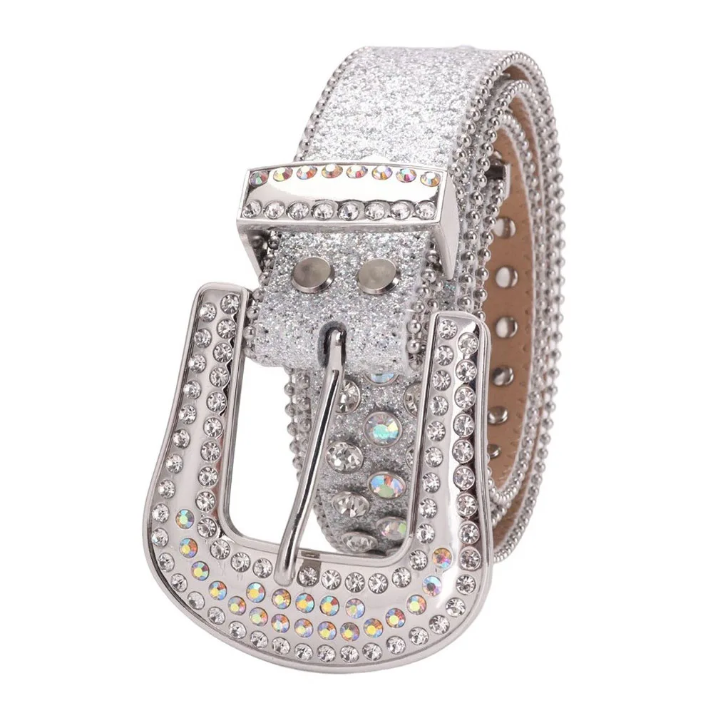 Готический женский модный ремень со стразами и шипами из искусственной кожи, регулируемый блестящий пояс с кристаллами и бриллиантами для джинсового платья