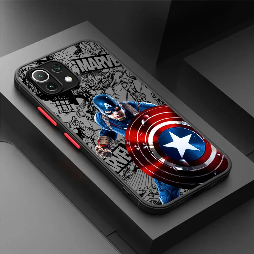 Phone Case for Xiaomi Mi 11T 12T Pro 13 Ultra 12X 11 Lite 9T 12 13 Pro 10T Note 10 Lite Marvel Avengers Spiderman Ironman Cover