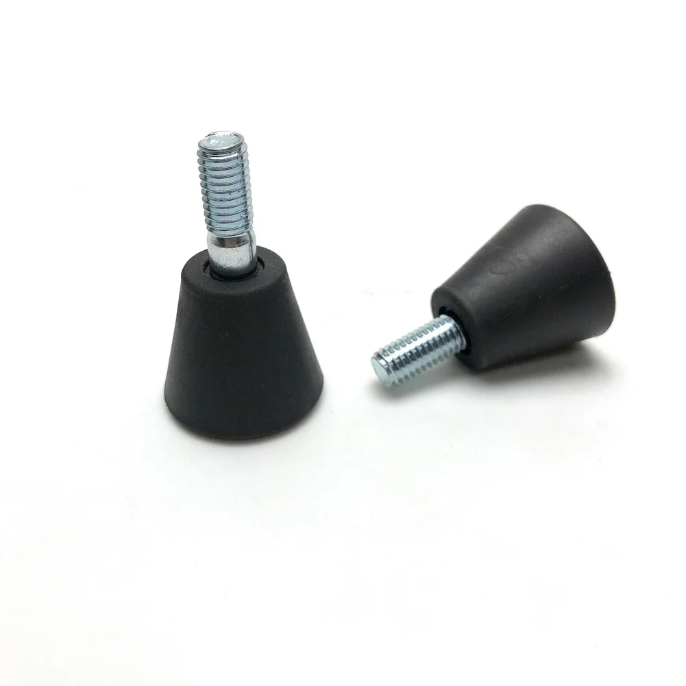 2PCS M8 Adjustable Plastic Floor Feet for Sofa Cabinet Gym Machine Stabilizing Leveling and Shock Absorbing Support