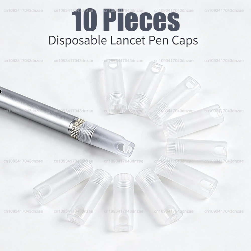 10Pcs/Set Disposable Lancet Device Cover Lancet Pen Pin Head Cover Lancing Lancet Device Pen Cover Caps