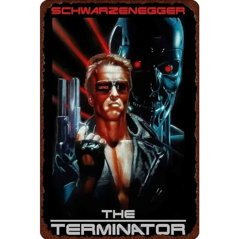 معدن القصدير تسجيل ملصق المنهي 2 فيلم لوحة معدنية ملصق ديكور لشريط نادي جدار ديكور الرجعية غرفة نوم المنزل لوحة الحائط خمر