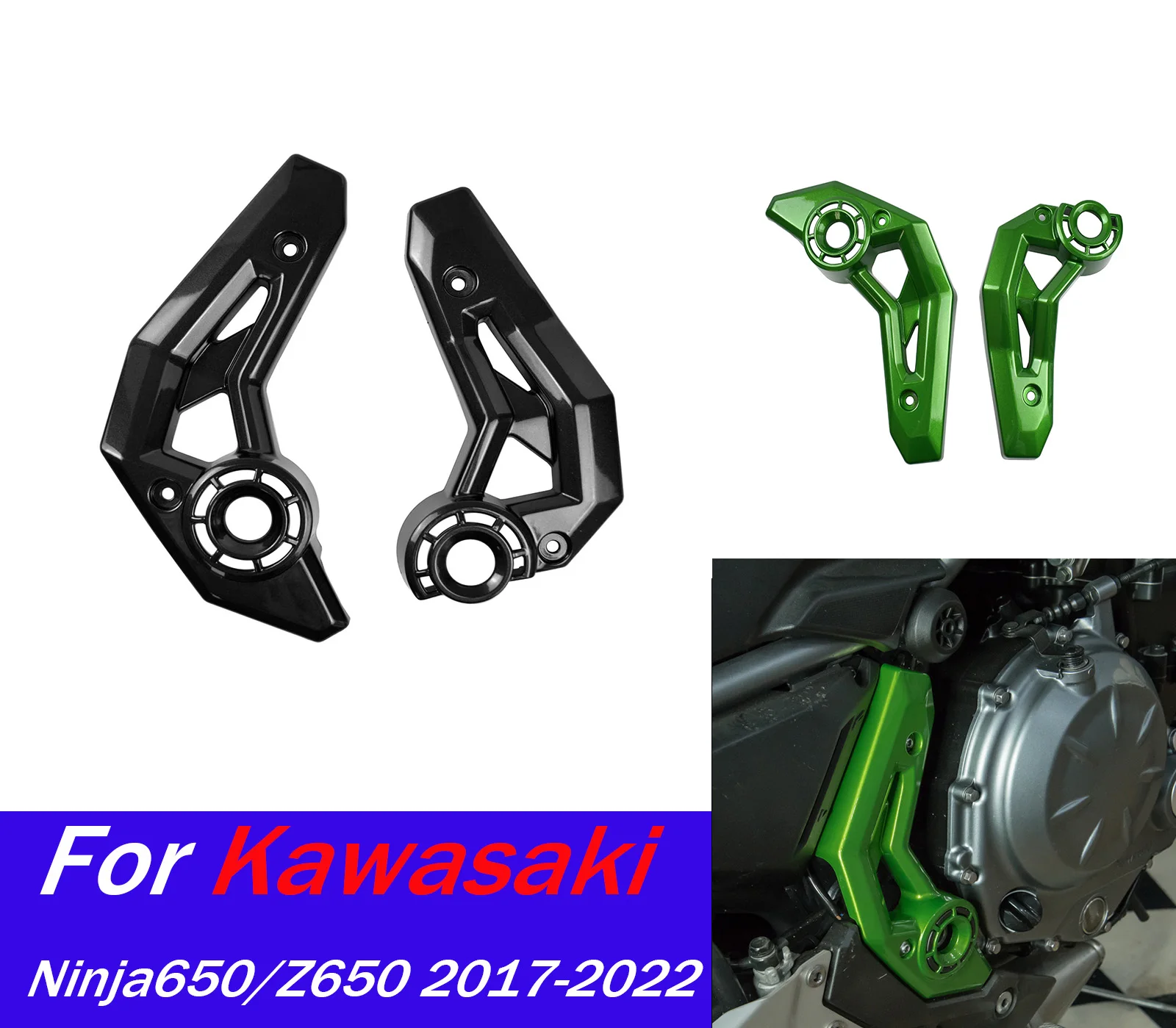 

Для Ninja Z 650, боковая крышка, панель капота для Kawasaki Ninja Z 650 2017-2024 Z650, обтекатель мотоцикла, защитный аксессуар