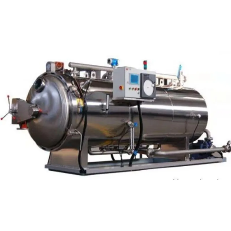 Automatic Water Immersion Retort Sterilizer PLC Control Stainless Steel Canned Food Beverage Equipment OEM Customized