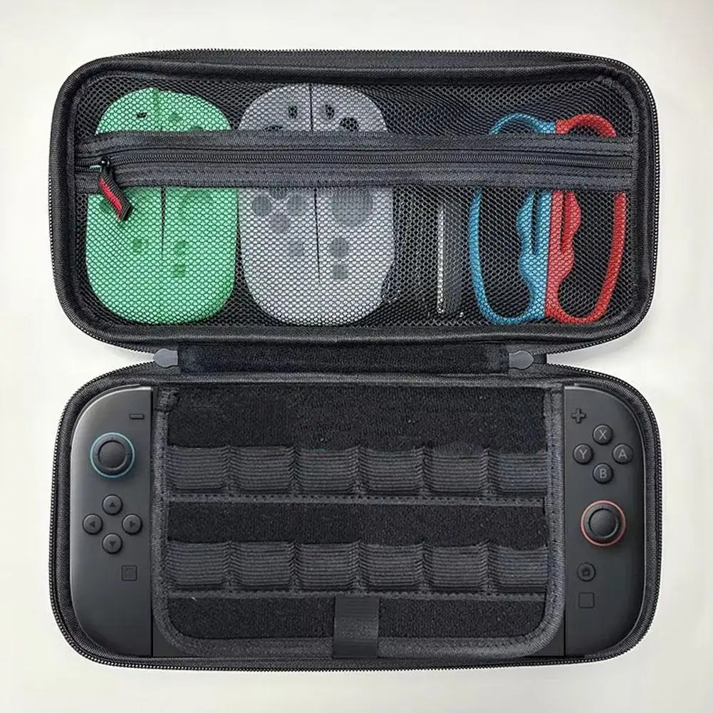 Switch 2 Mini用EVAハードケース、ゲームカード収納付き収納バッグ、コンソール＆アクセサリー用ナイロン保護カバー