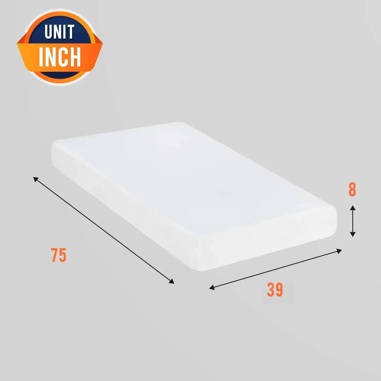 Memory Foam Matras 8 inch Twin Size Gel Matras