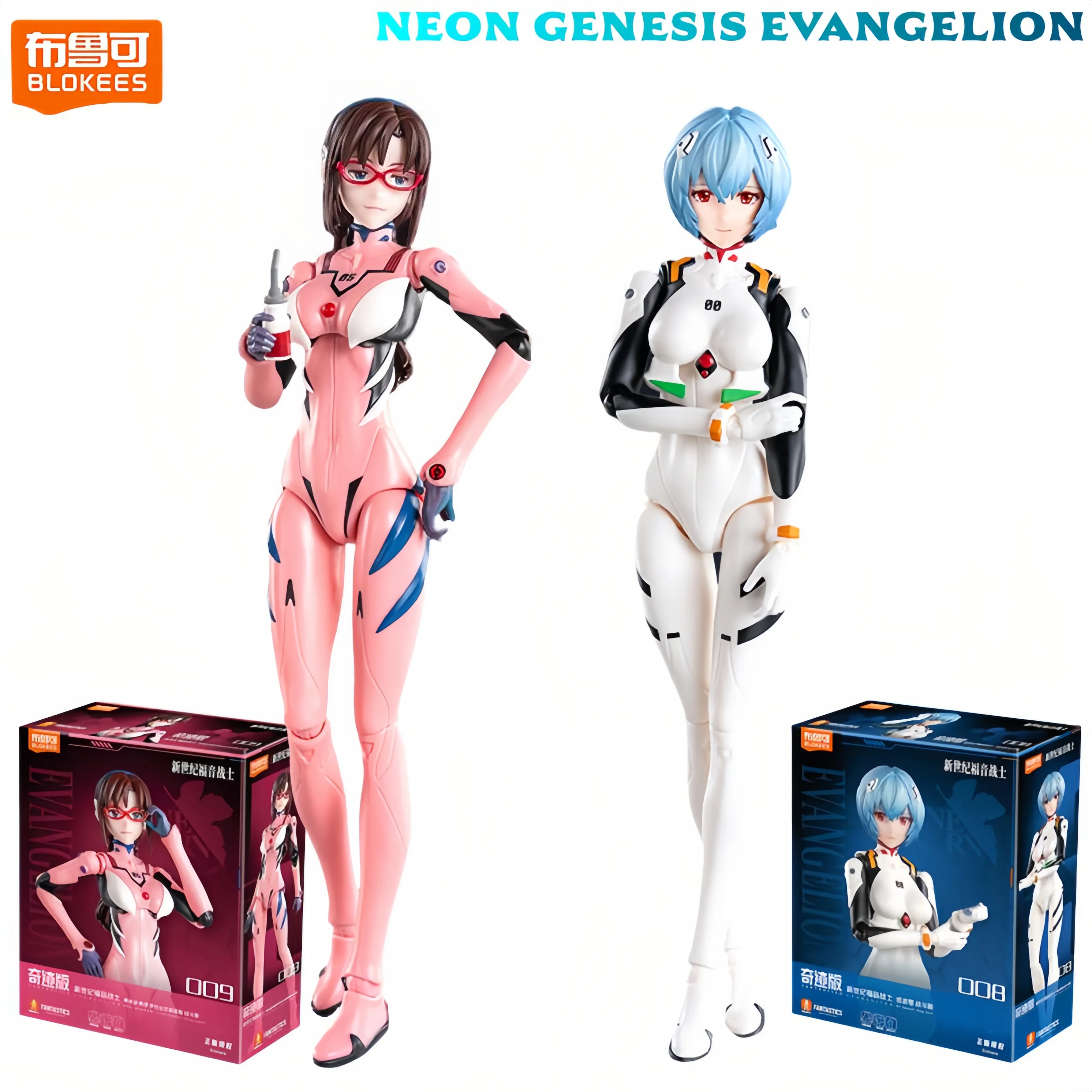 

Подлинный BLOKEES Neon Genesis Evangelion Miracle Edition Рей Аянами боевой костюм строительные блоки игрушки подарок на Хэллоуин