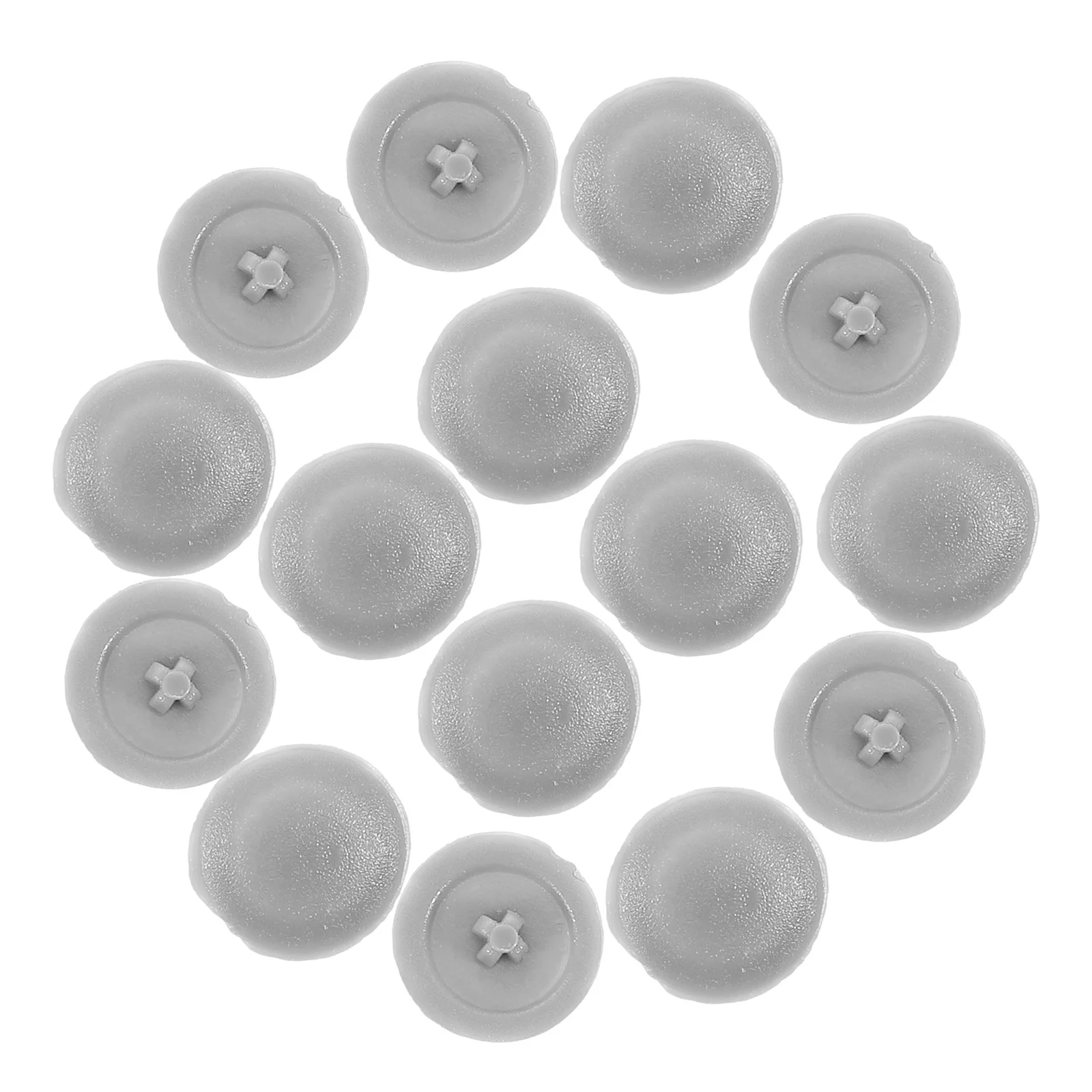 500 قطعة قبعات المسمار الزخرفية البلاستيك ذاتية اللصق الوجه القمم لخزانة أثاث رمادي يغطي الوجه العلوي قبعات المسمار