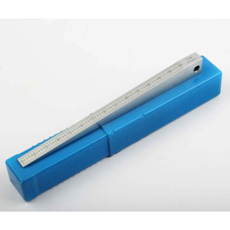 

Gap measuring ruler gauge feeler gage 1-15mm fast measuring Directly read size value evenness wedge Inclined Inclined Thickness