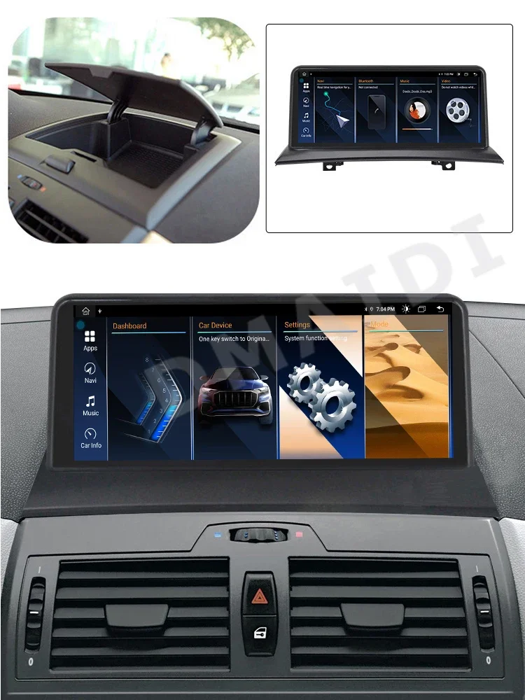 Car Video Multimedia Player For Bmw X3 E83 2004 - 2009 Android 13 GPS Navigation Carplay Auto Stereo Radio Touch Screen 360 Cam