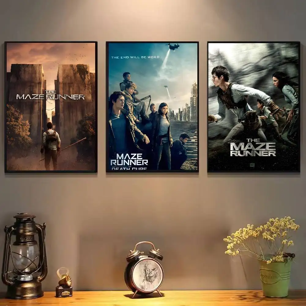 سلسلة الأفلام ملصق M-Maze Runner ذاتي اللصق للمنزل وغرفة النوم وديكور المنزل وملصقات عالية الجودة لوحة فنية جدارية #3