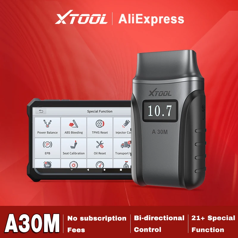 XTOOL Anyscan A30M OBD2 Scanner Smart Diagnostic Tool Read Clear Fault Code Reader Engine Check Active Test 21+ Reset