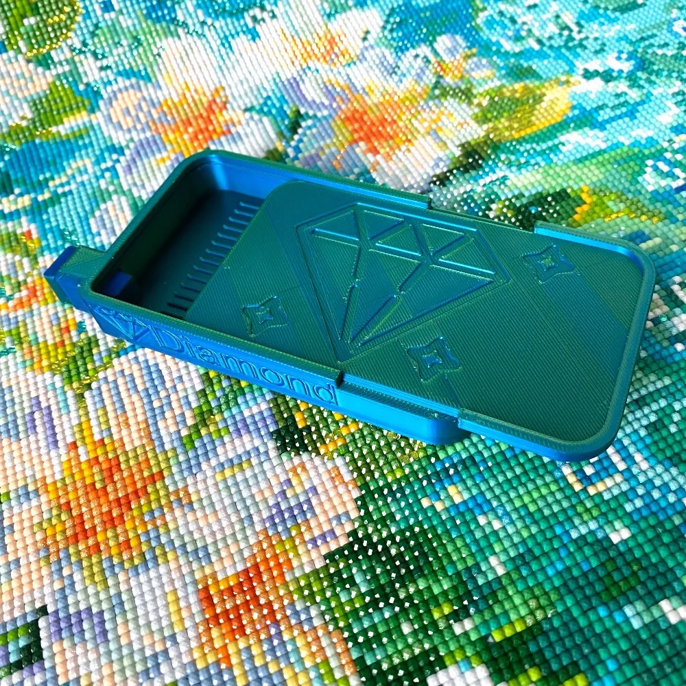 11 Farben Multifunktionale Diamantmalerei-Aufbewahrungsbox, Diamantkunst-Werkzeugzubehör, Geschenk für Diamantmalerei-Liebhaber – Detail 9