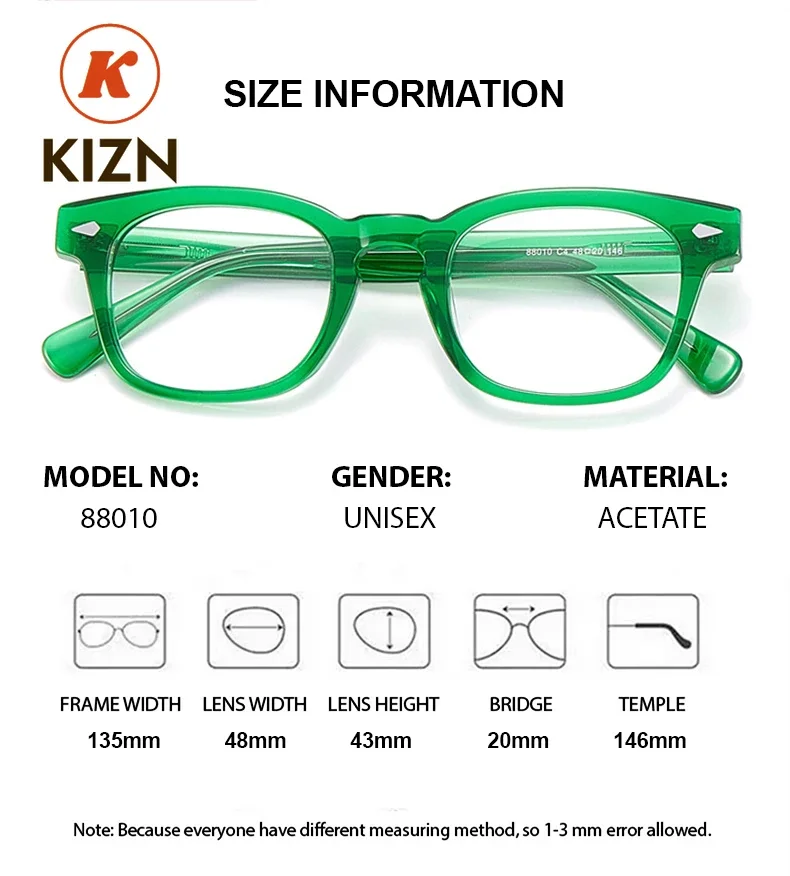 

Очки KIZN: прогрессивные мультифокальные очки с широким полем зрения, без оправы, для мужчин и женщин, для коррекции близорукости